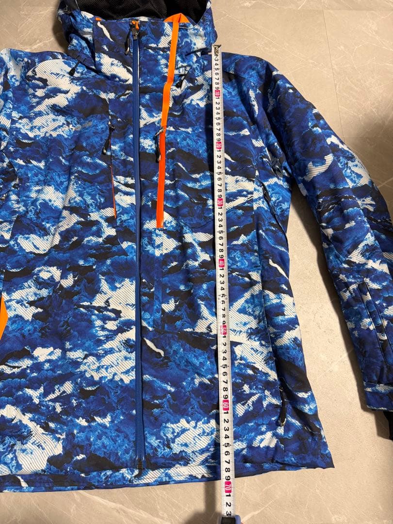 phenix スキーウェア 迷彩柄 青/オレンジ