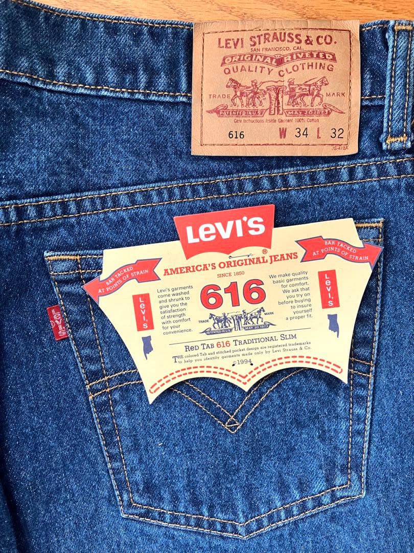Levi's 616 テーバードデニム W34 97年製 デッドストック