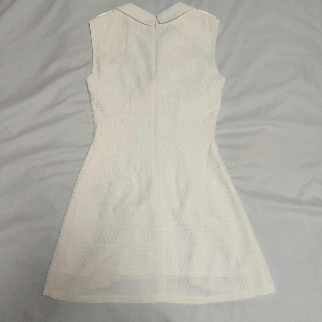 JEWELS/ジュエルズ 襟付きノースリーブプリーツミニドレス　XSサイズ