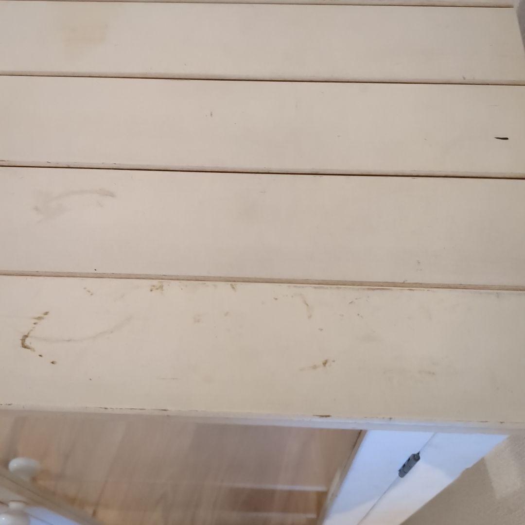 値下げ！【引き取り限定】ナチュラル　収納キャビネット　白　飾り棚　アンティーク