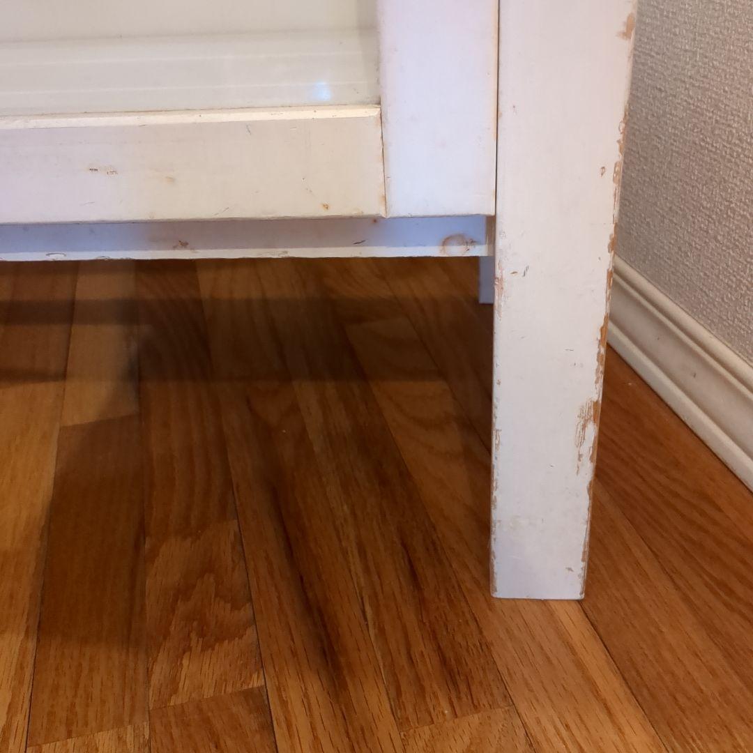 値下げ！【引き取り限定】ナチュラル　収納キャビネット　白　飾り棚　アンティーク