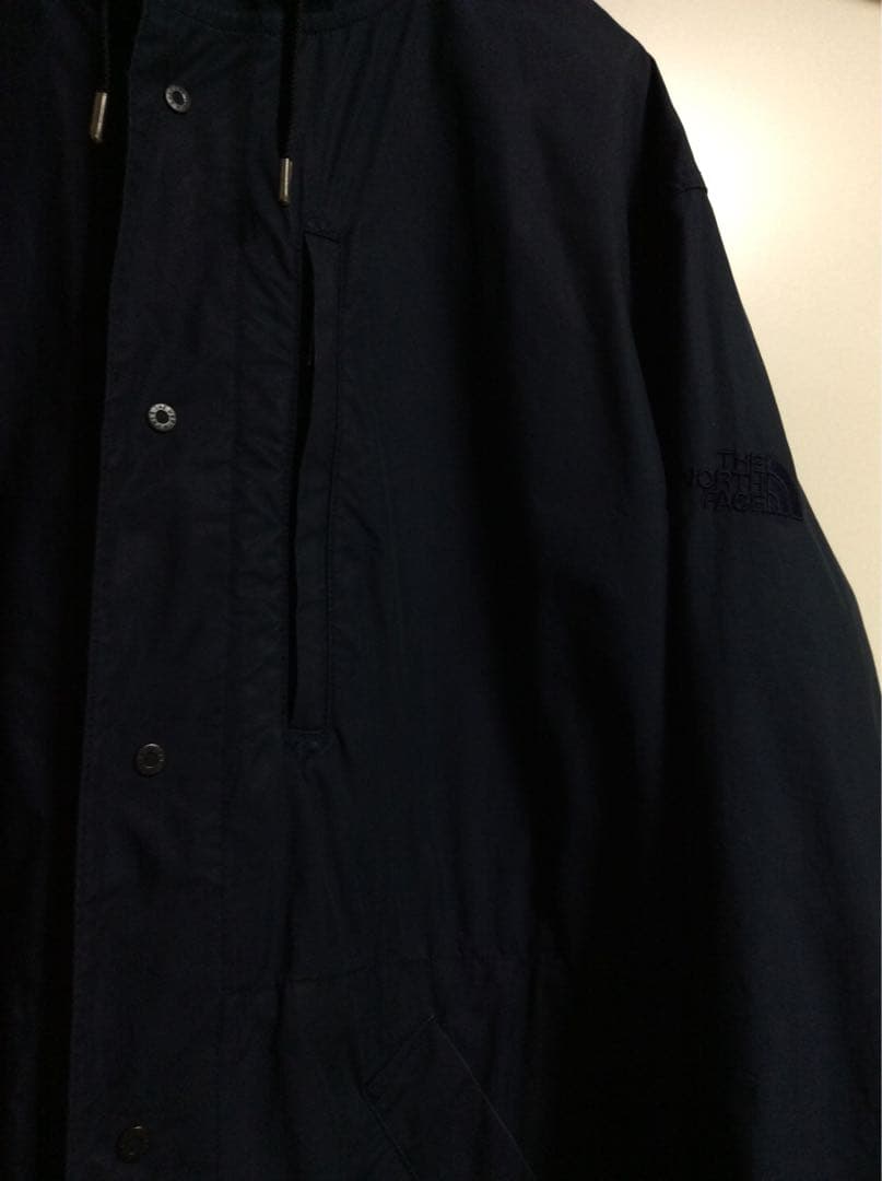 ノースフェイス　パープルレーベル ネイビー フード付き モッズコート　M