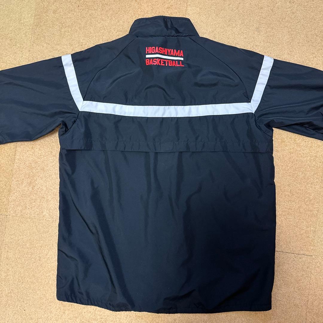 東山高校バスケ部Mizuno ナイロンジャケット 黒/赤 - メルカリ