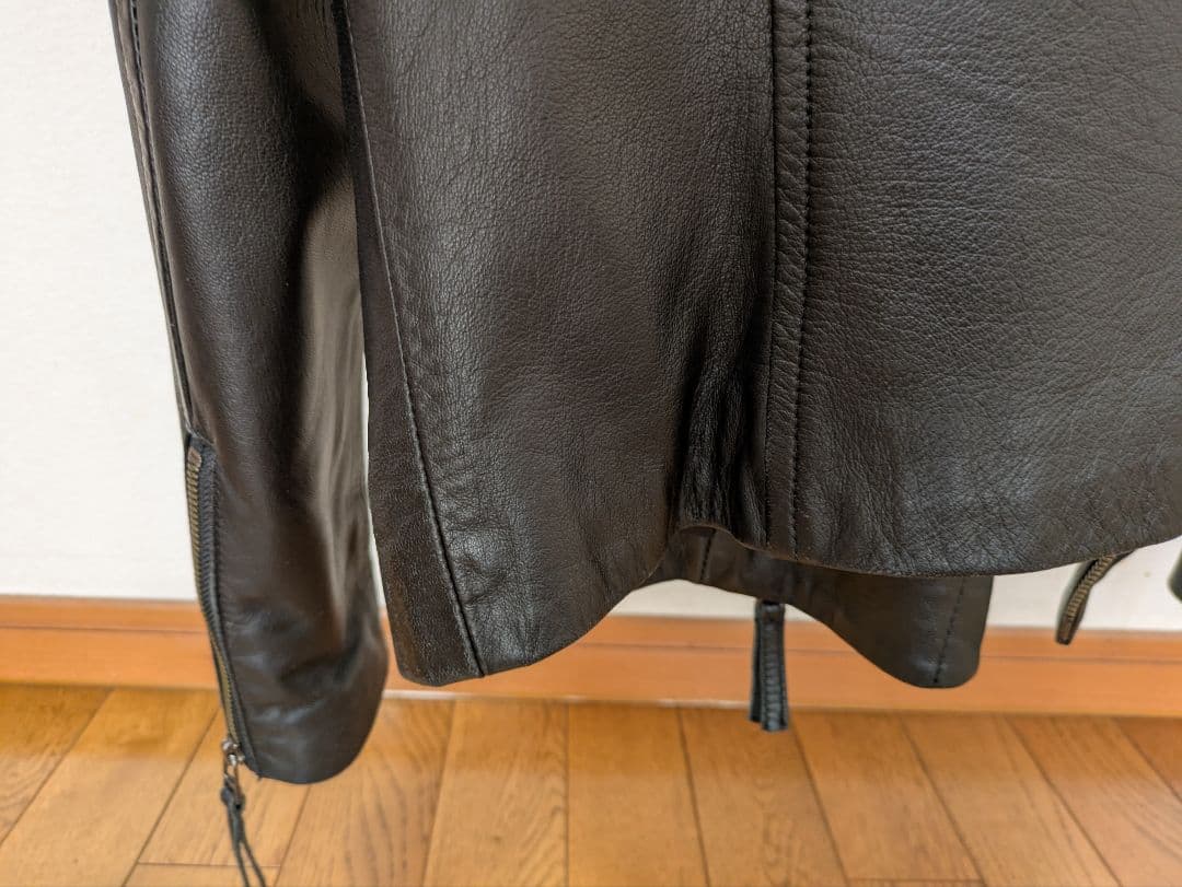 グレースコンチネンタル　ラムレザージャケット　ブラック 38 Mサイズ