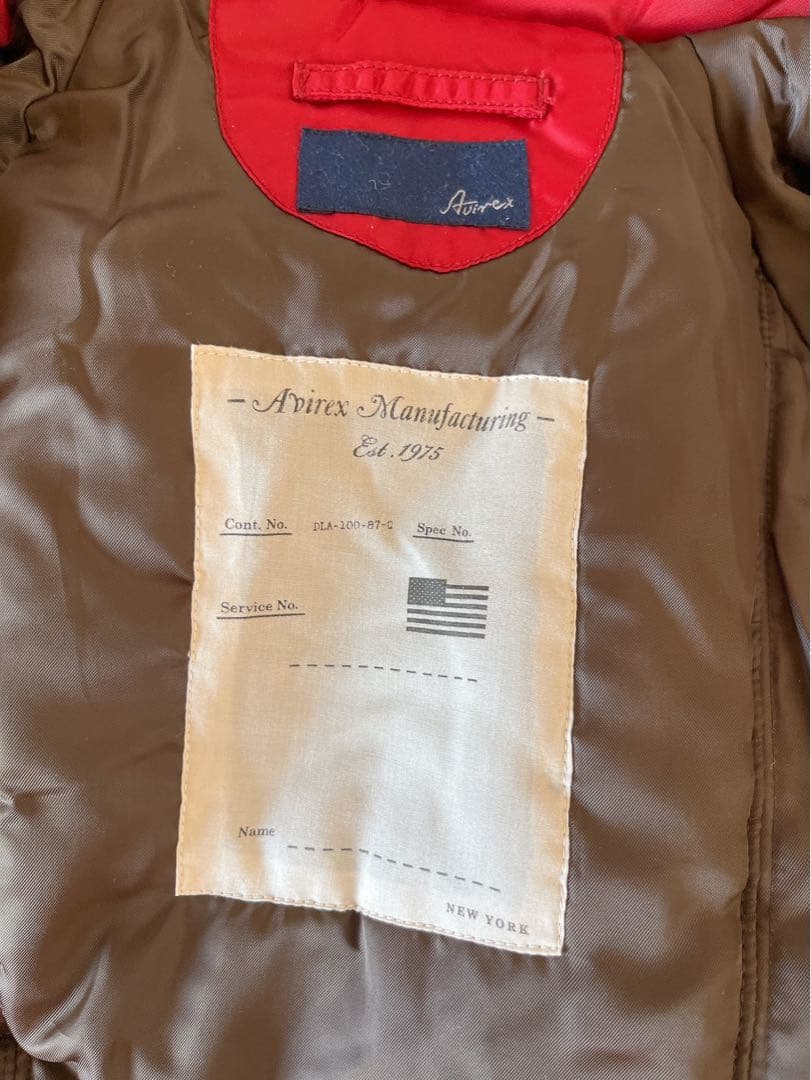 【美品♡】AVIREX N−3B フライトジャケット　レッド