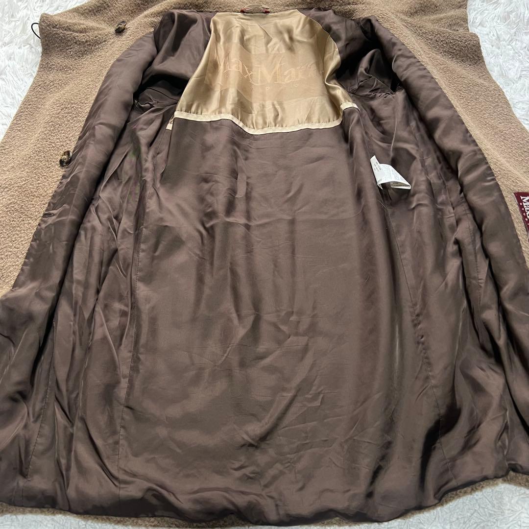 極美品 マックスマーラ テディベアコート　ロングコート アルパカ混