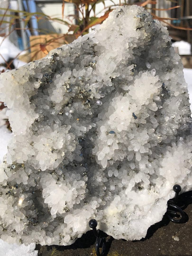 ✳レア　綺麗　黄銅共生　❤️0.6kg 水晶屏風　クラスター 天然石