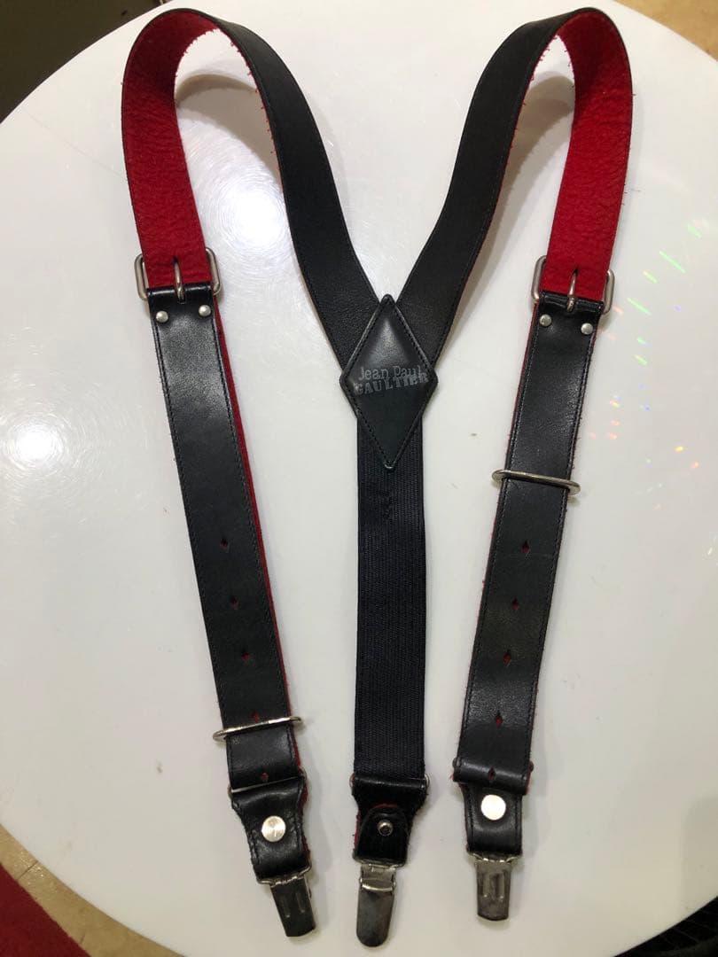 JeanPaulGaultier サスペンダー付きパンツ