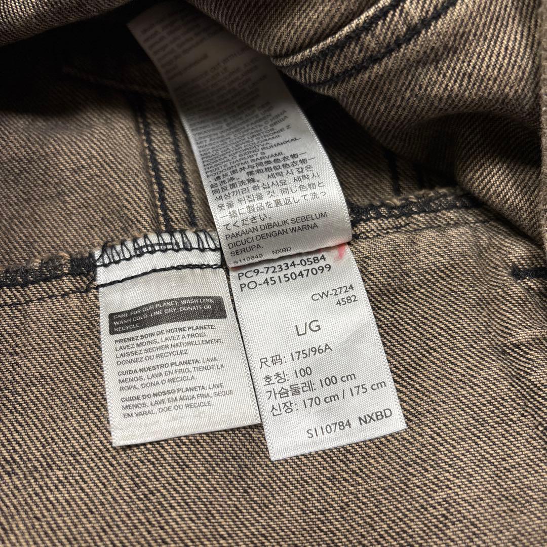 美品✨L リーバイス 72334先染めブラック デニムジャケット70506型