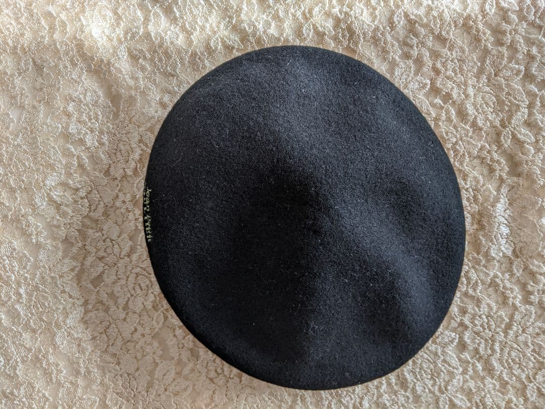 Jean Paul Gaultier ブラック ベレー帽サイズ48