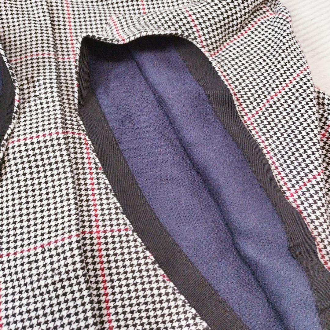 【極美品】ランバンオンブルー ポンチョ風コート 千鳥柄 チェック レリアン