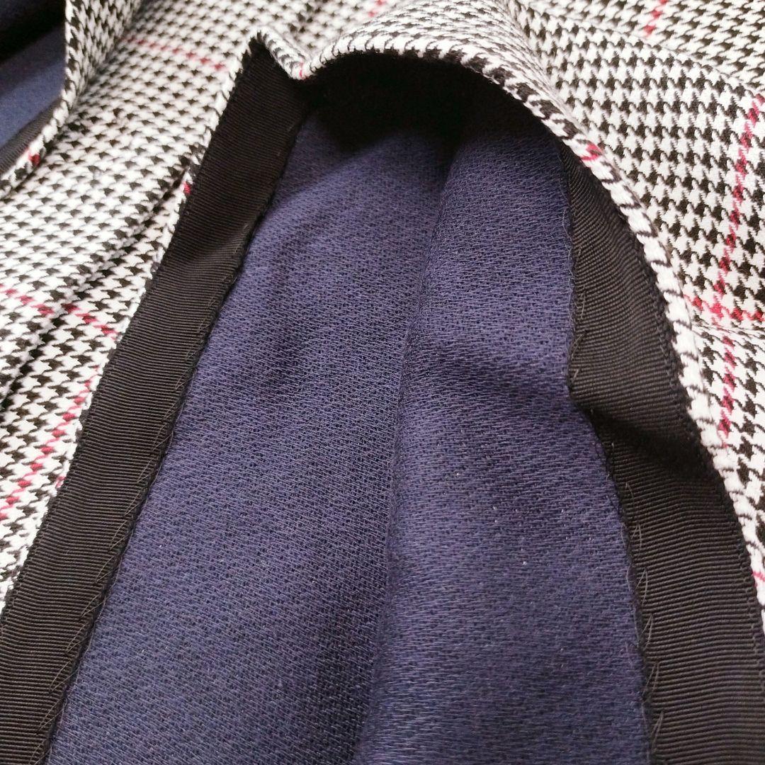 【極美品】ランバンオンブルー ポンチョ風コート 千鳥柄 チェック レリアン