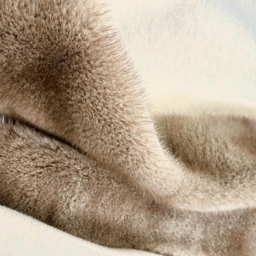 極美品★AGNONA★ミンク★ファー★カシミヤ100★ケープコート