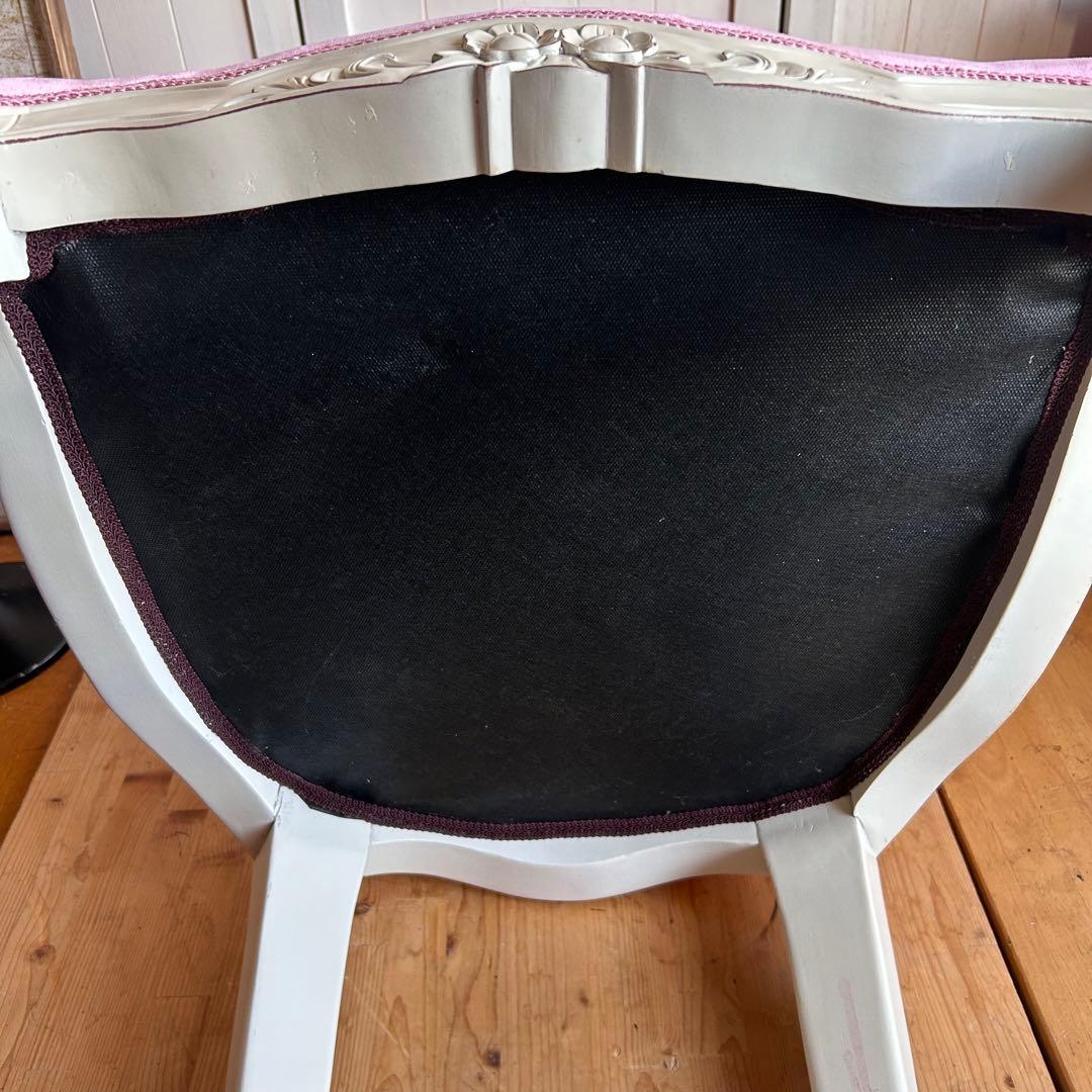 ロココ調　椅子　プリンセス　姫　ダイニングチェアB　ピンク　アンティーク