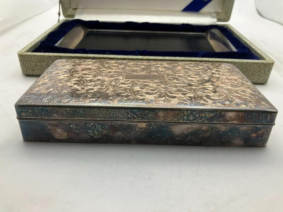 【希少品】純銀製　三越　シガレットボックス