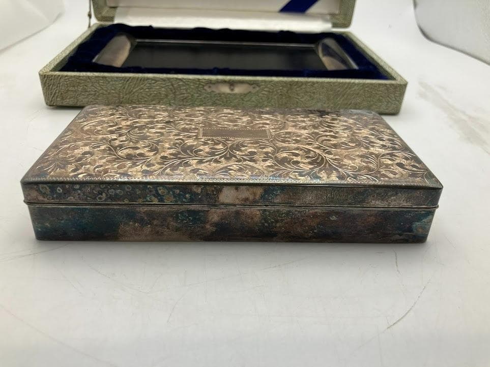 【希少品】純銀製　三越　シガレットボックス