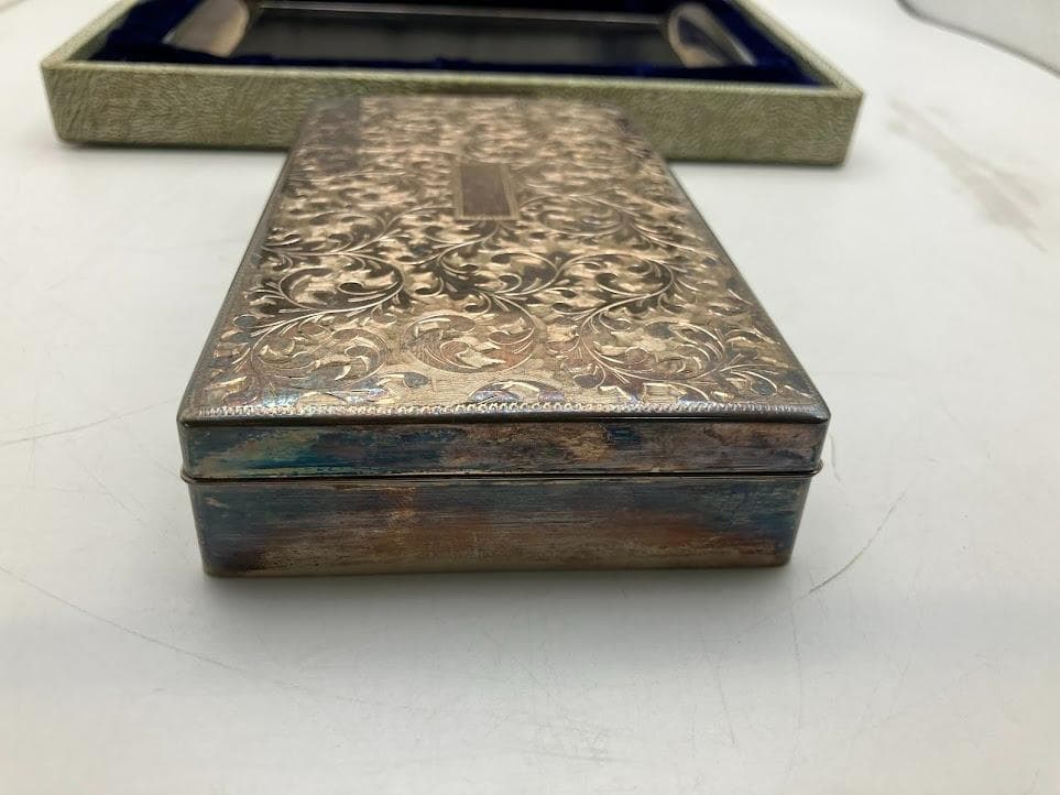 【希少品】純銀製　三越　シガレットボックス