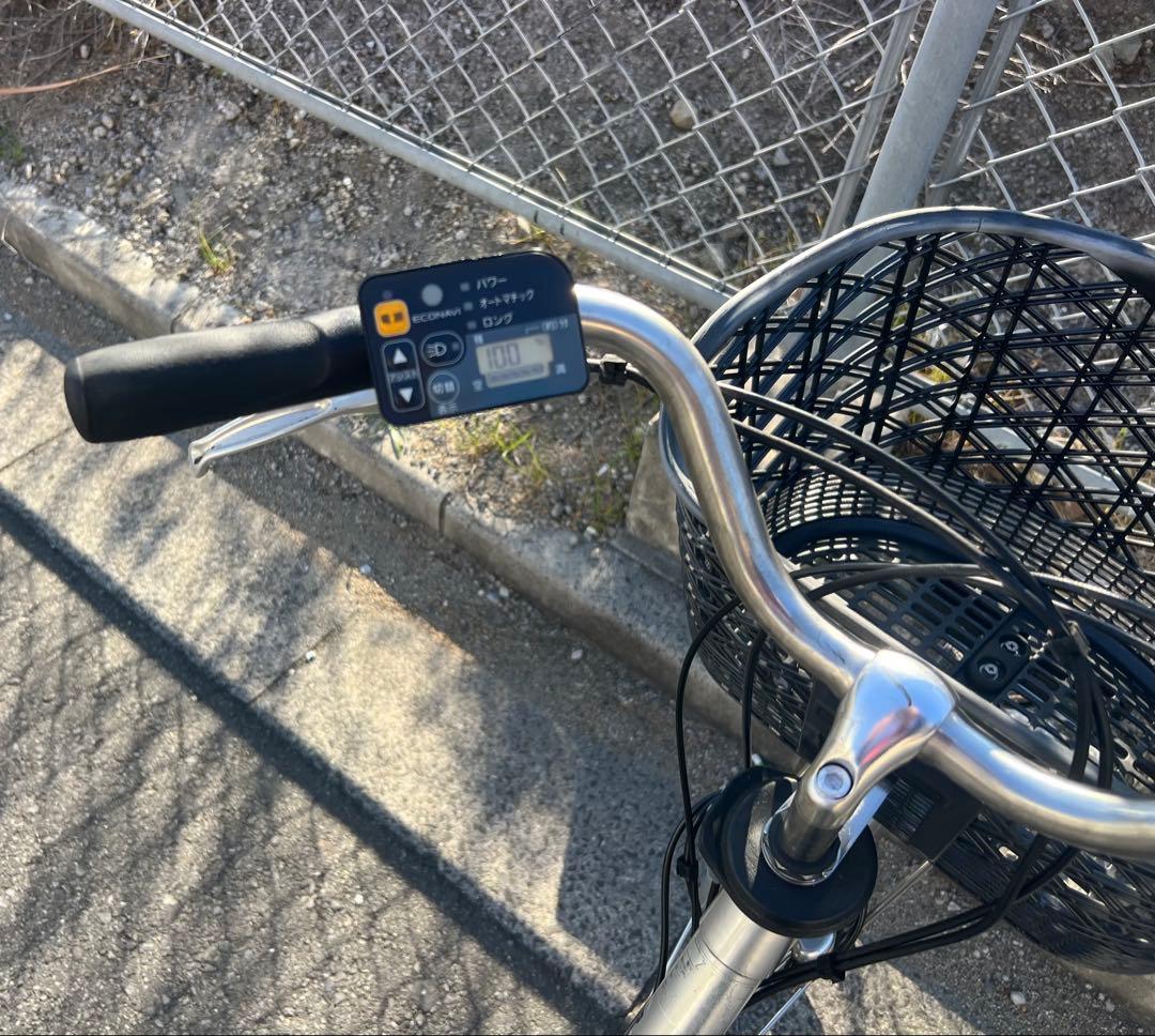 パナソニックエコナビ機能付き電動アシスト自転車程度の良いバッテリー付き関東圏配送