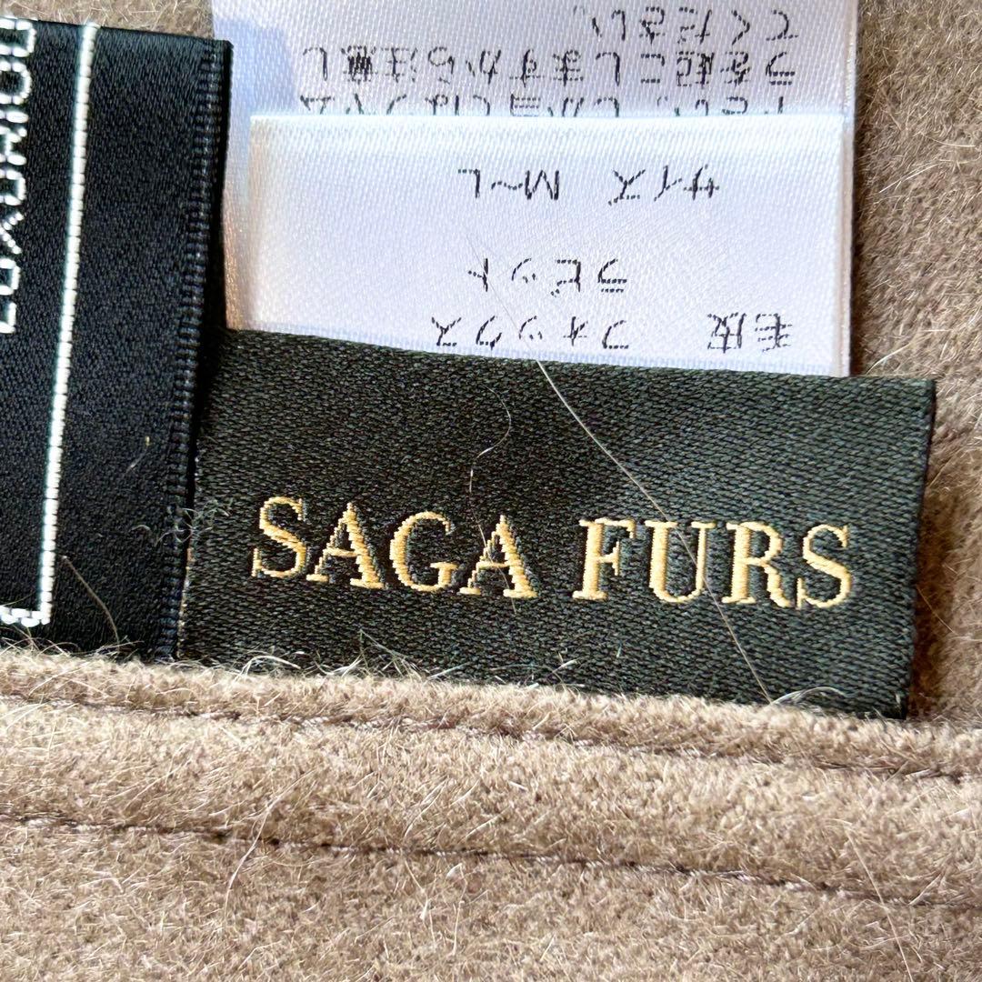 【極美品✨️】SAGAFURS カシミヤ 100% 本毛皮 フォックス ポンチョ