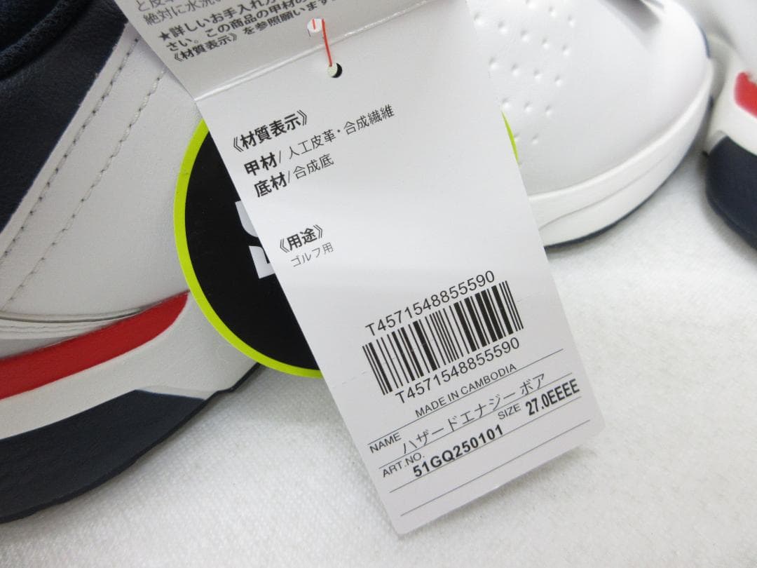 ミズノ ゴルフシューズ 51GQ250101 ハザードエナジーボア 27cm a