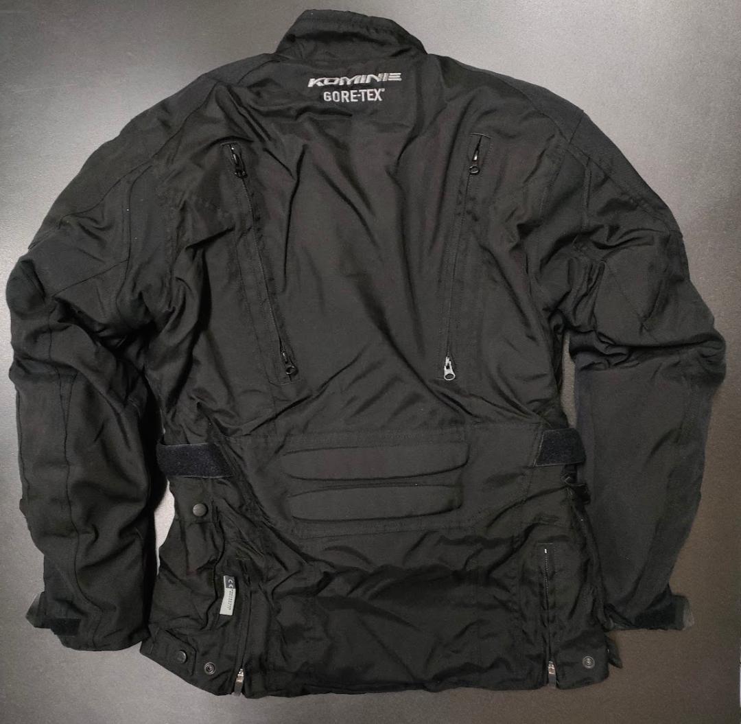 美品 コミネ 防水ライディングジャケット 黒 ゴアテックス ウィンタージャケット