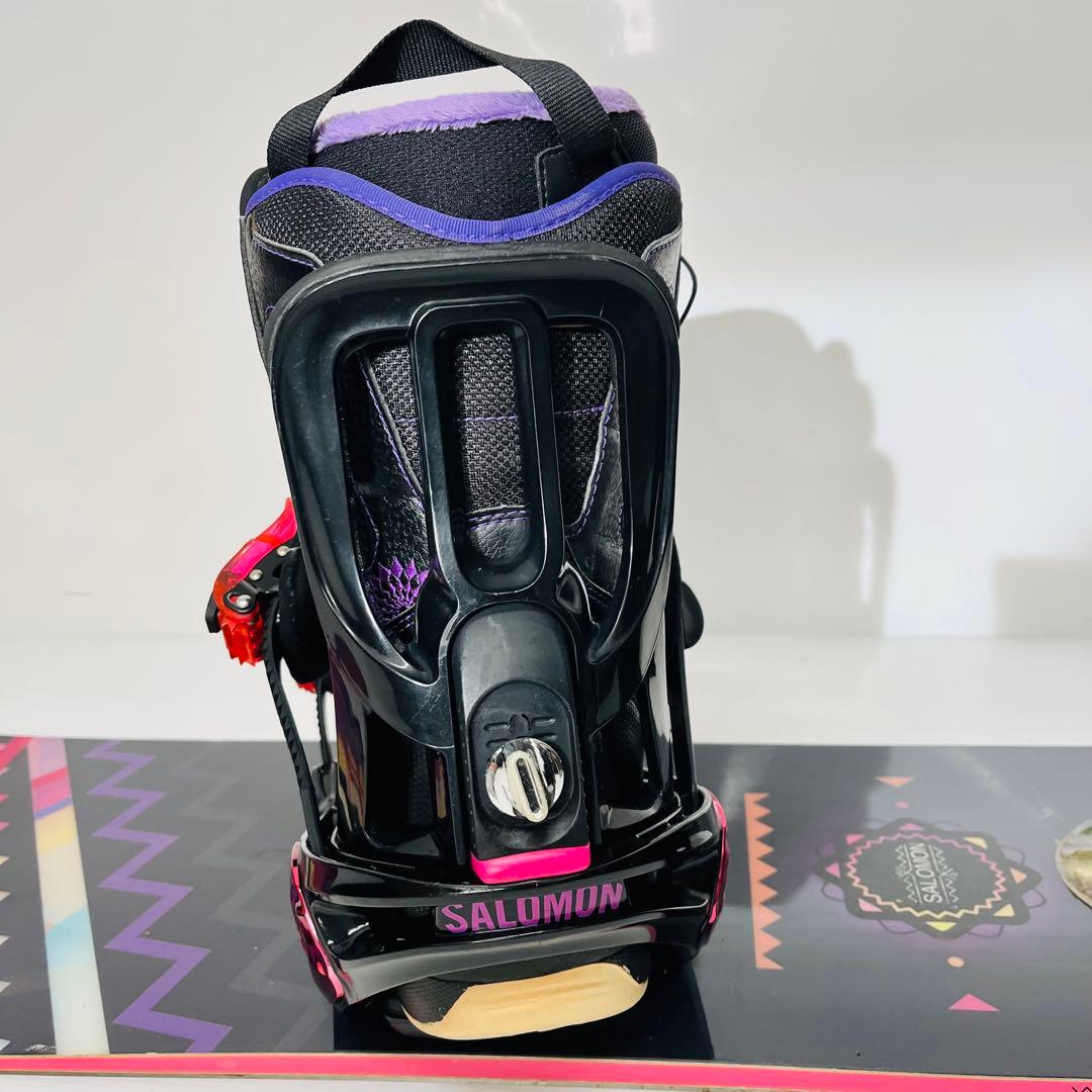 女性用　サロモン　スノボ　スノーボード　3点セット　リズム　レディース　25.5
