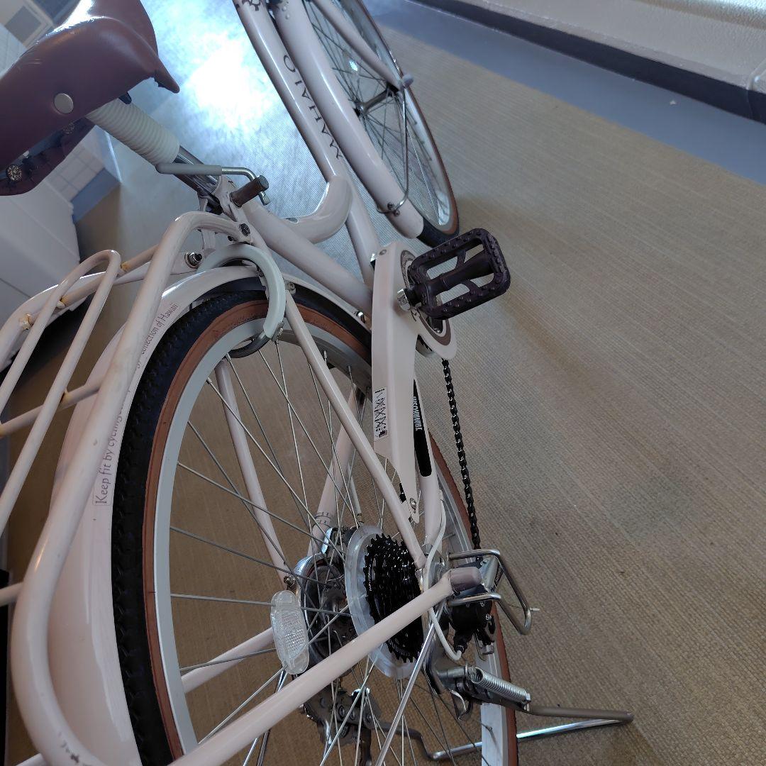 えれな♪自転車24インチ 女の子 MAHALO 6段変速 【美品】