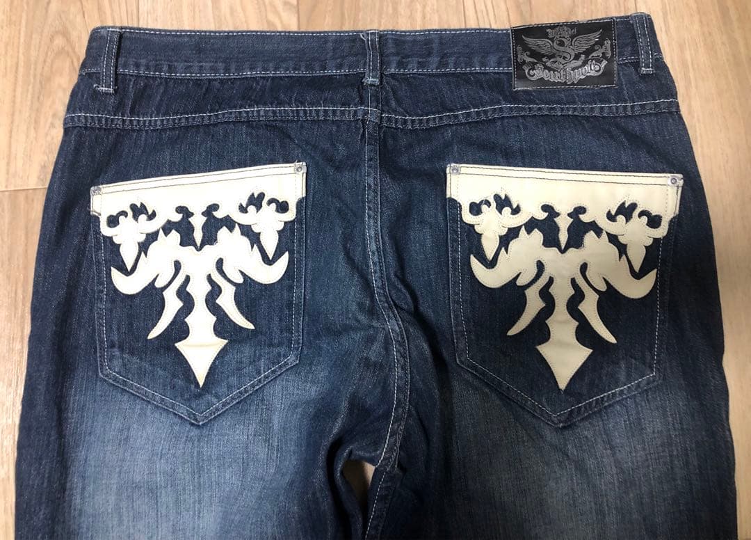 極太 希少 SOUTH POLE バギー デニム bboy 当時物 激レア