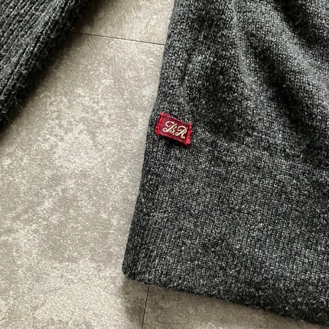 banana republic fur ds knit 切替 羊革