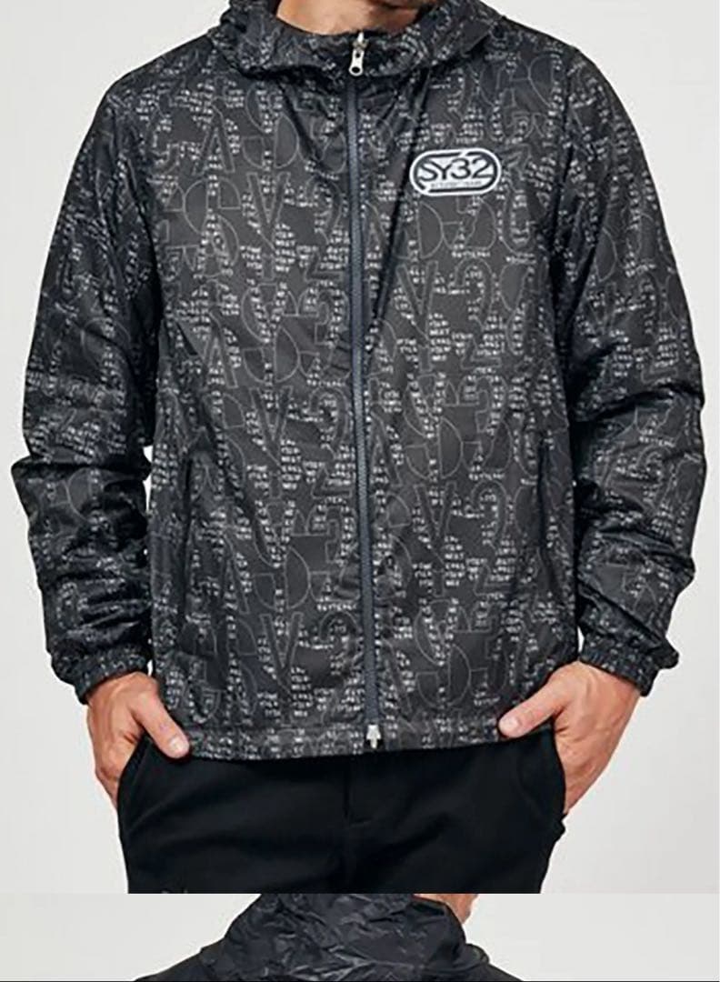 【美品】SY32 ナイロンジャケット リバーシブル 黒 Mサイズ