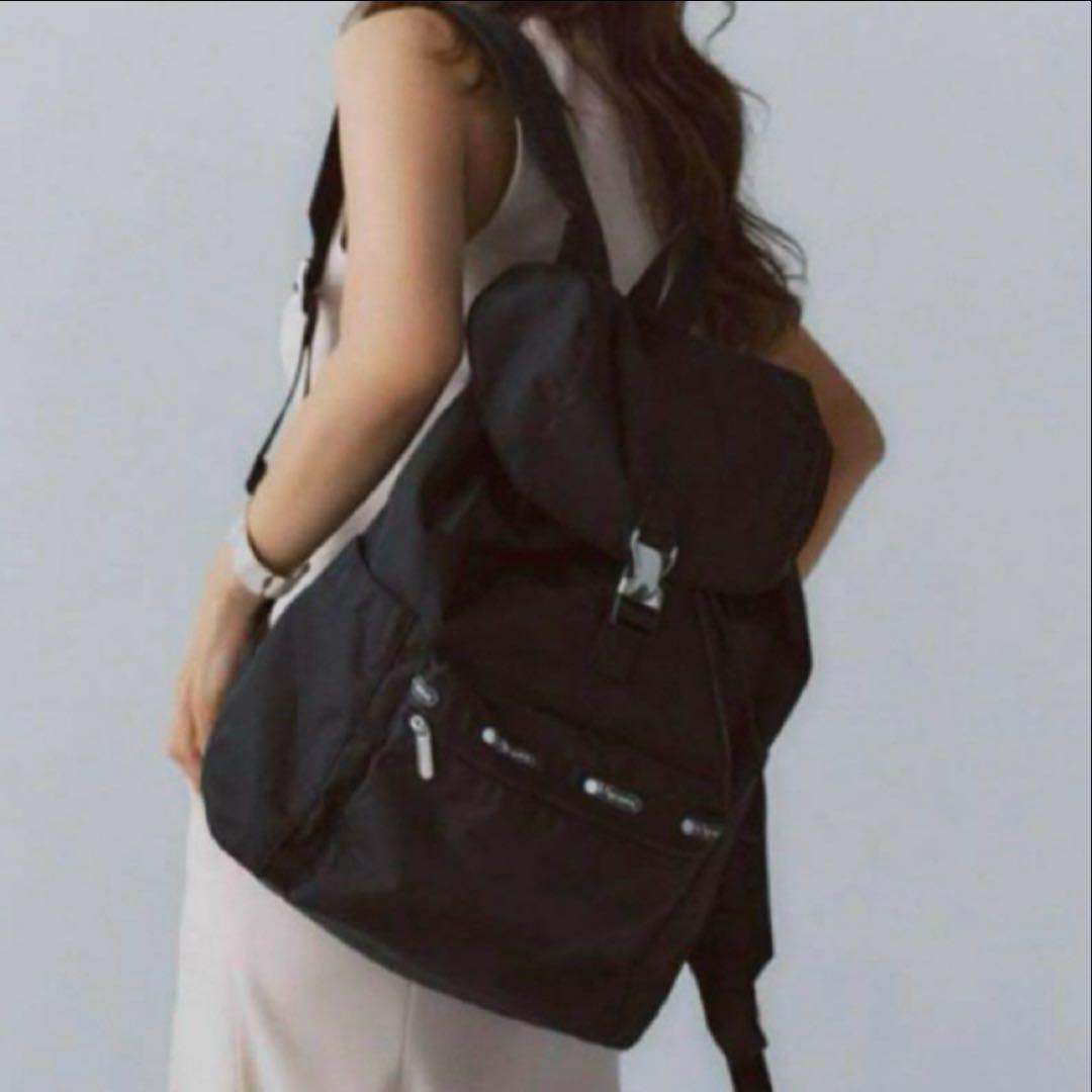 未開封　神崎恵さん　レスポートサック　コラボ　バックパック　ビターブラック