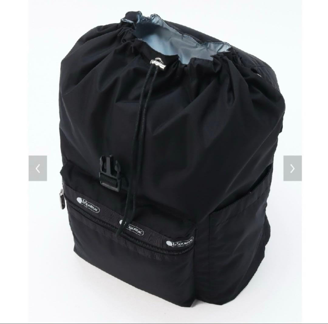 未開封　神崎恵さん　レスポートサック　コラボ　バックパック　ビターブラック