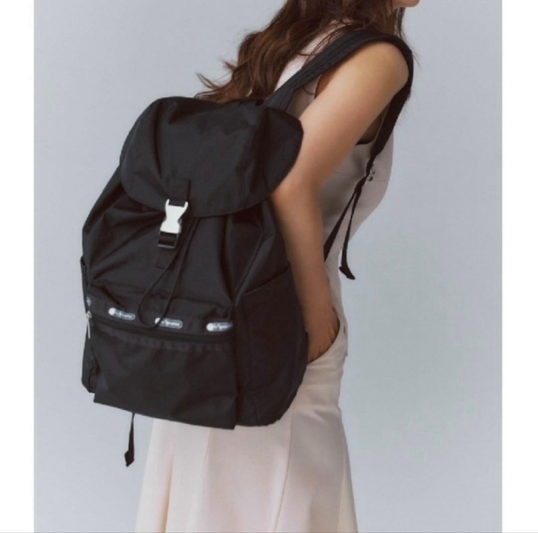 未開封　神崎恵さん　レスポートサック　コラボ　バックパック　ビターブラック