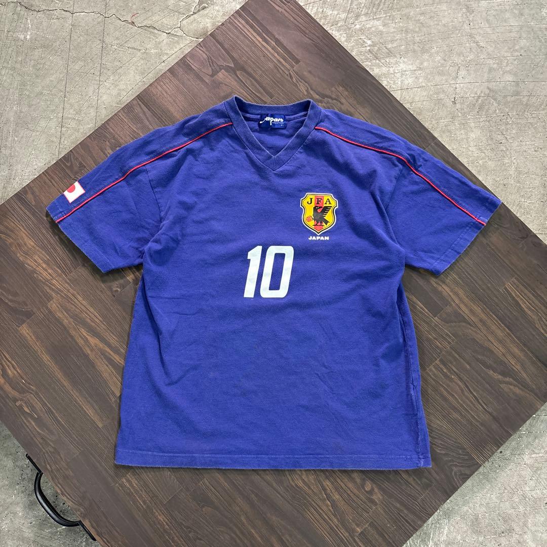 8SM1 JFA サッカーTシャツ　10番中村俊輔　M 日本代表　古着used