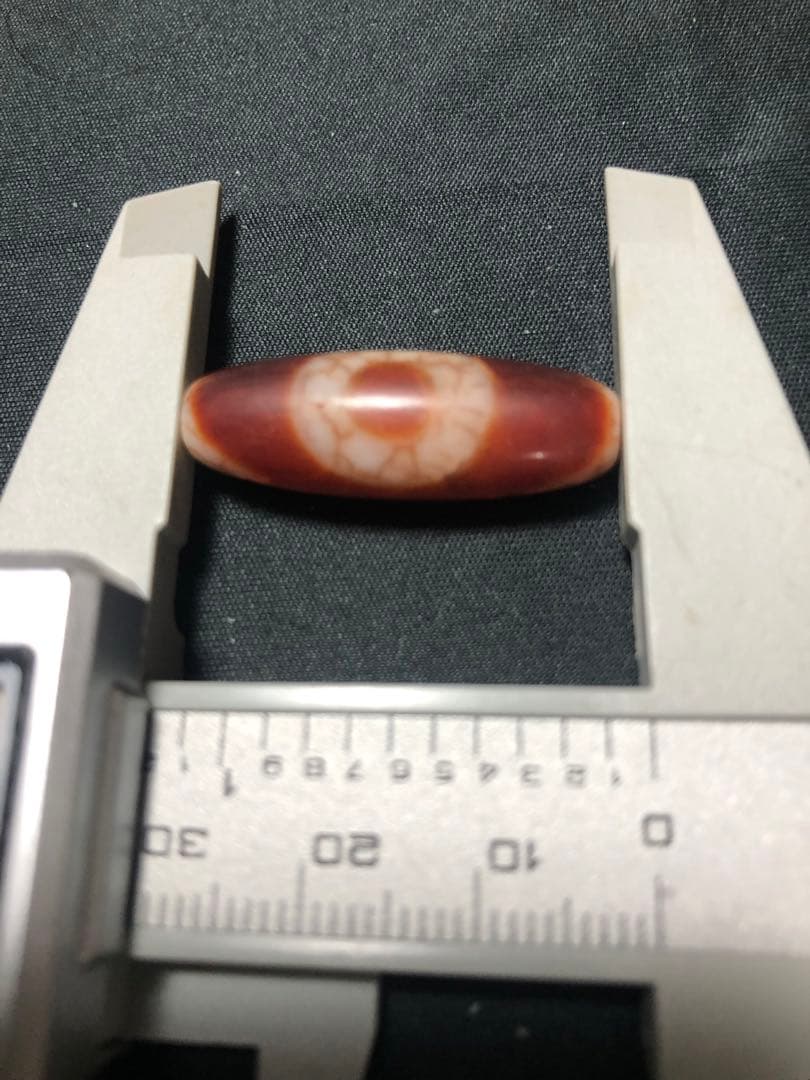 西蔵老礦九眼天珠、虎牙天地天珠セット