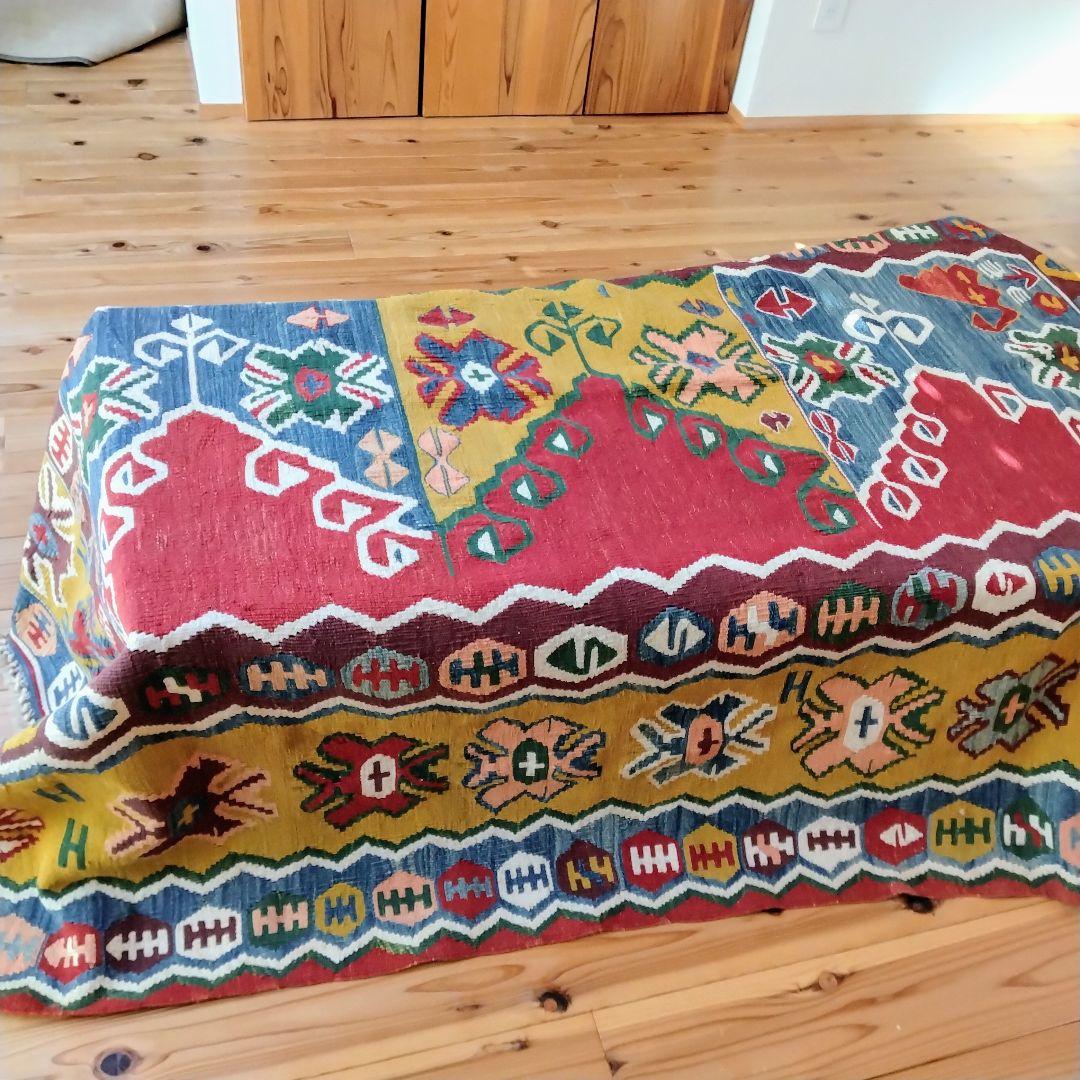 キリム　手織り草木染め　トルコ　210×155