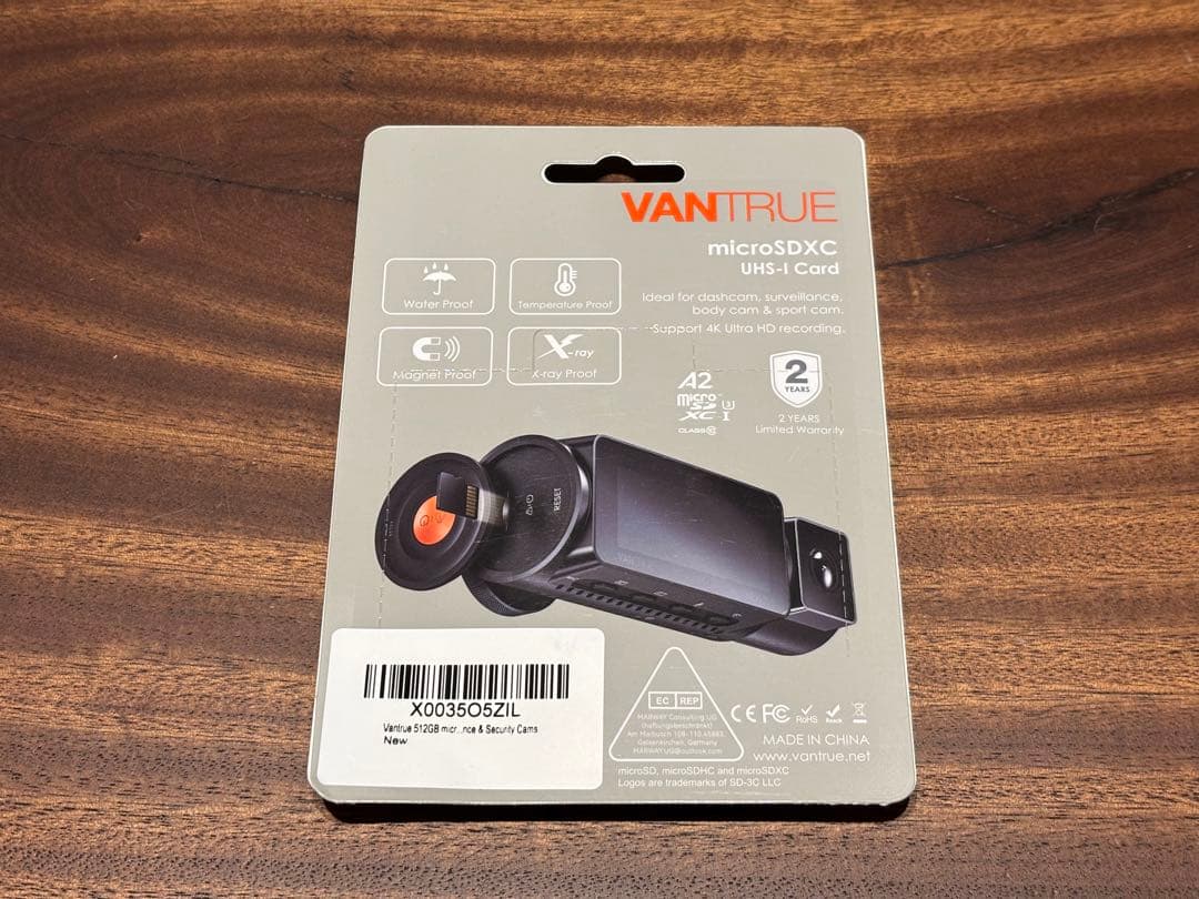 【新品未使用】VANTRUE N5 ドライブレコーダー 4点セット