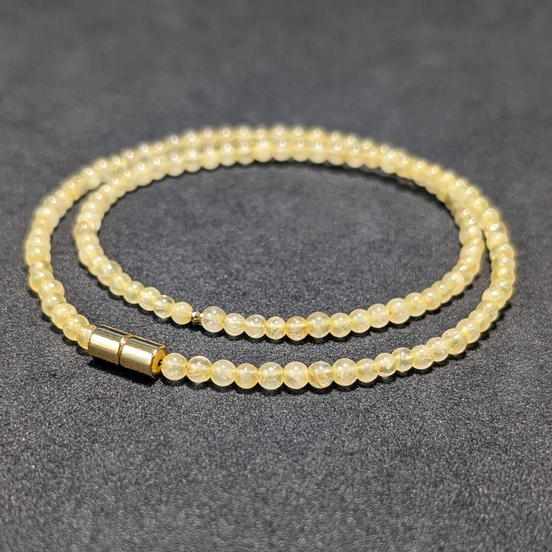 K18一粒×ゴールドルチル 贅沢3WAYジュエリー／金運・開運パワーストーン