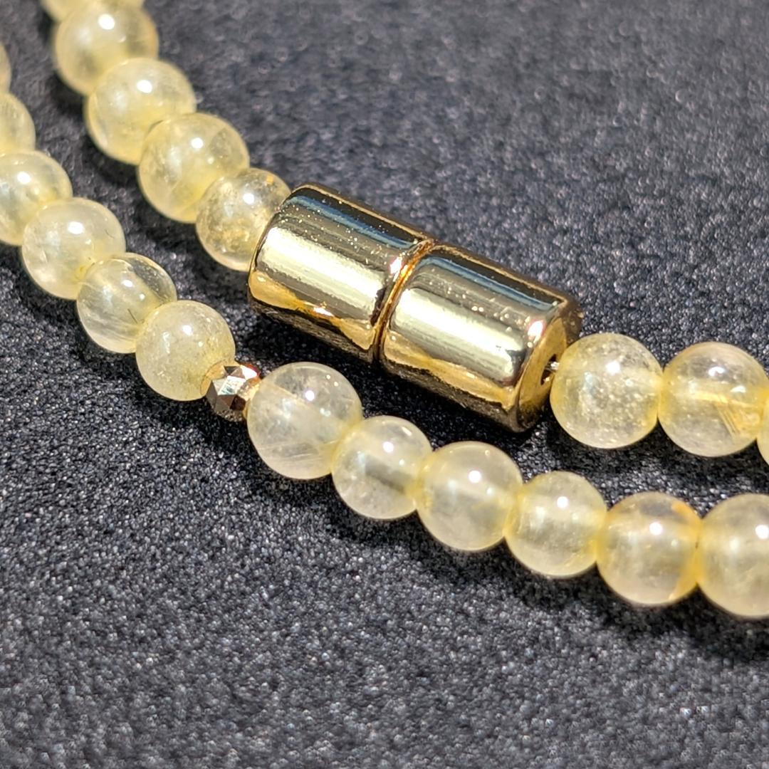K18一粒×ゴールドルチル 贅沢3WAYジュエリー／金運・開運パワーストーン