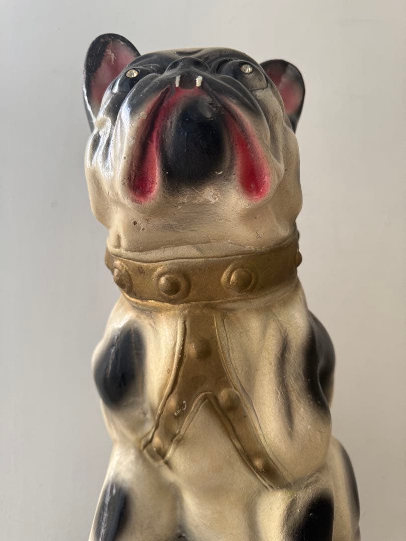 アンティーク雑貨 Vintage Chalkware Bulldog