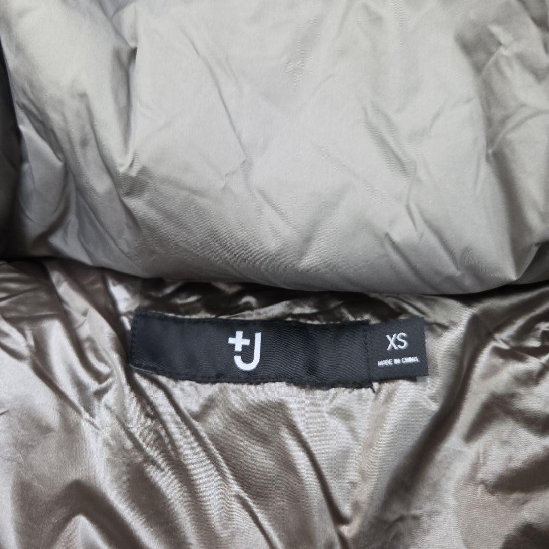 美品 ユニクロ+J オーバーサイズコート　ロングダウンコート フード取り外し可