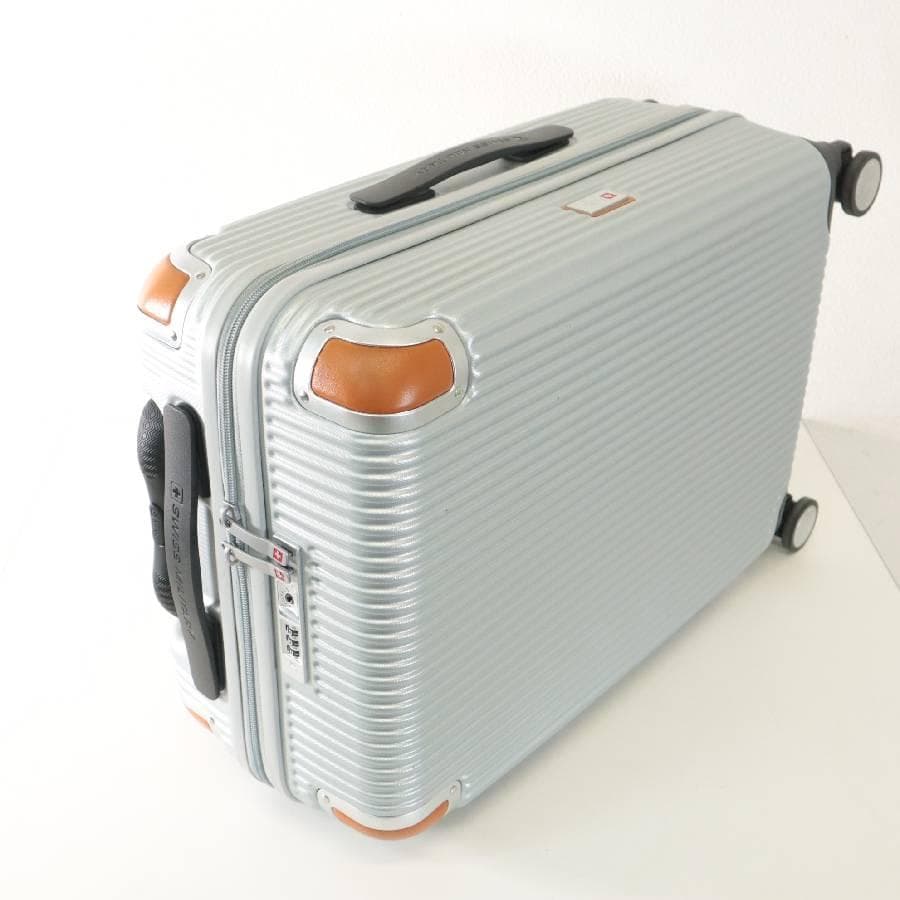 値下展示品 スイスミリタリー 20インチ スーツケース シルバー 機内持ち込み