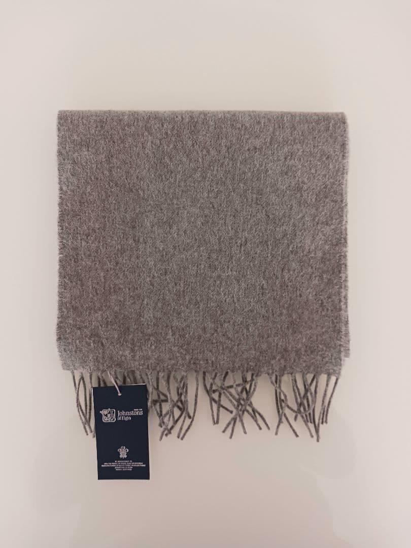ジョンストンズ Johnstons マフラー 小判 グラナイト グレー