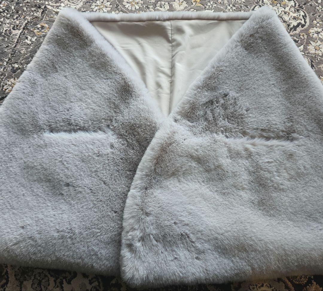 【新品未使用】JENNE アイスグレー ケープコート