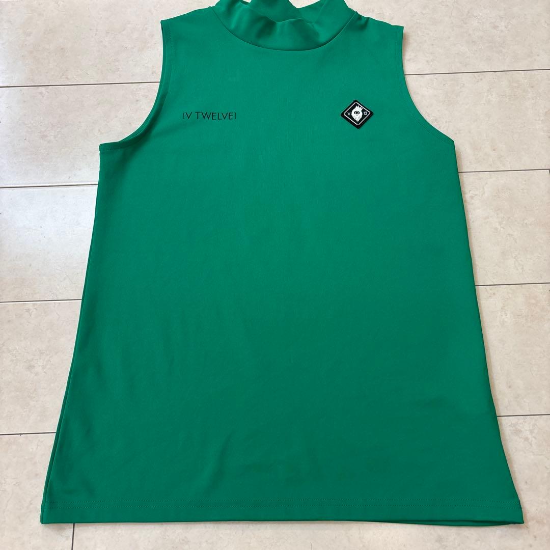 V TWELVE V12 モックネックノースリーブトップス