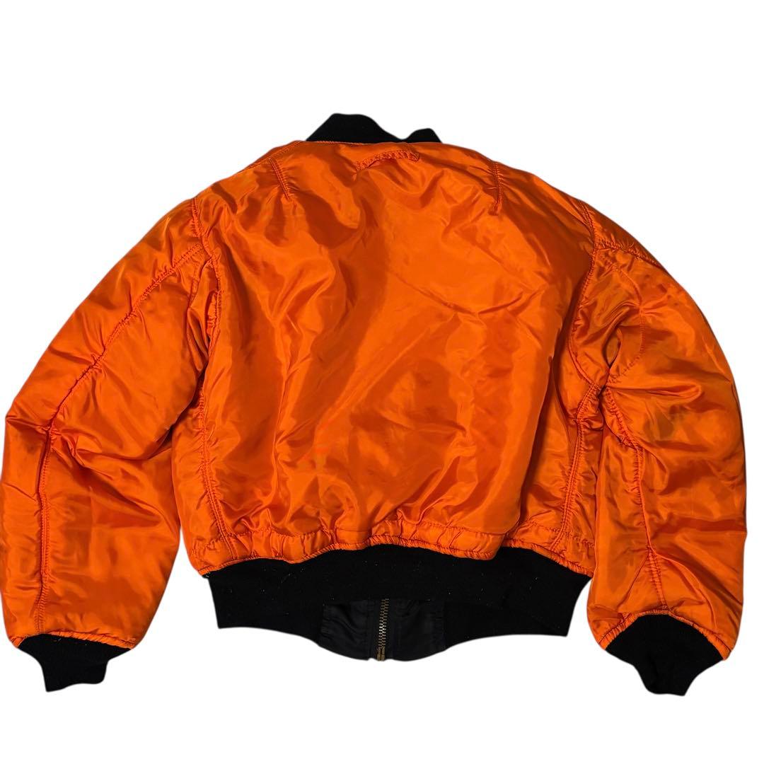 【人気】アルファインダストリーズ　ma-1 USA製　IDEALジップ L 短丈