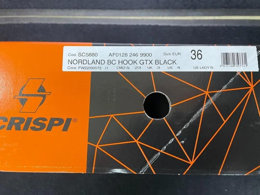 CRISPI ノーランドホーク GTX BC ブラック 22.5cm【新品未使用