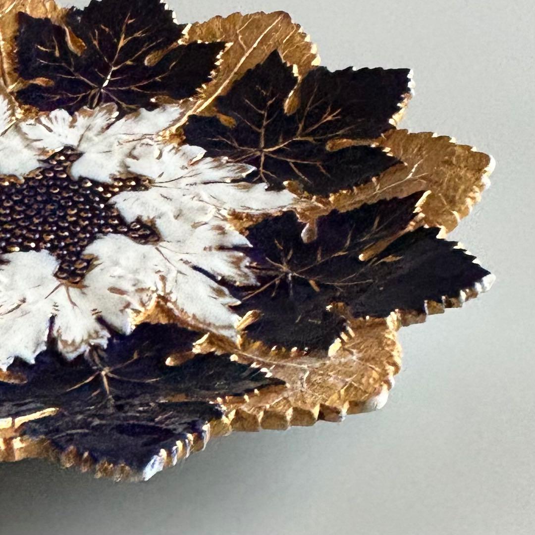 アンティーク　マイセン　豪華なリーフプレート　Meissen【稀少品・美術品】