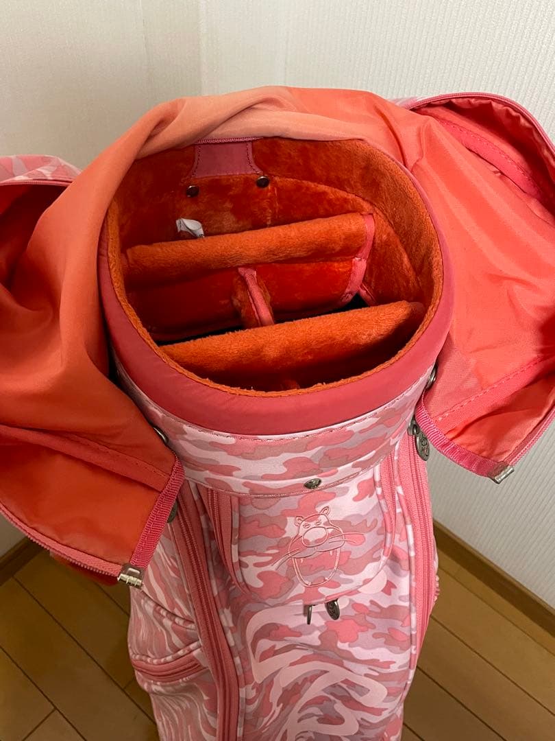 zooty キャディバッグ　ユウキウエサコ　monzee　モンジー迷彩ピンク