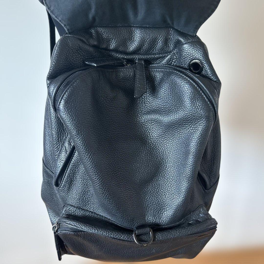 【ZANELLATO】ザネラートブラック レザーバックパック　リュック